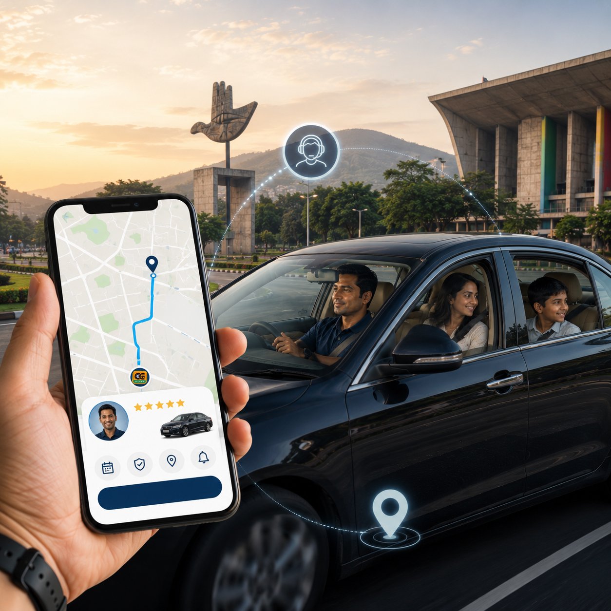 CarChalak Driver Hire App in Chandigarh