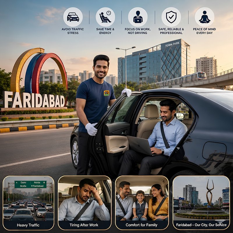 Why More People Hire Car Drivers in Faridabad