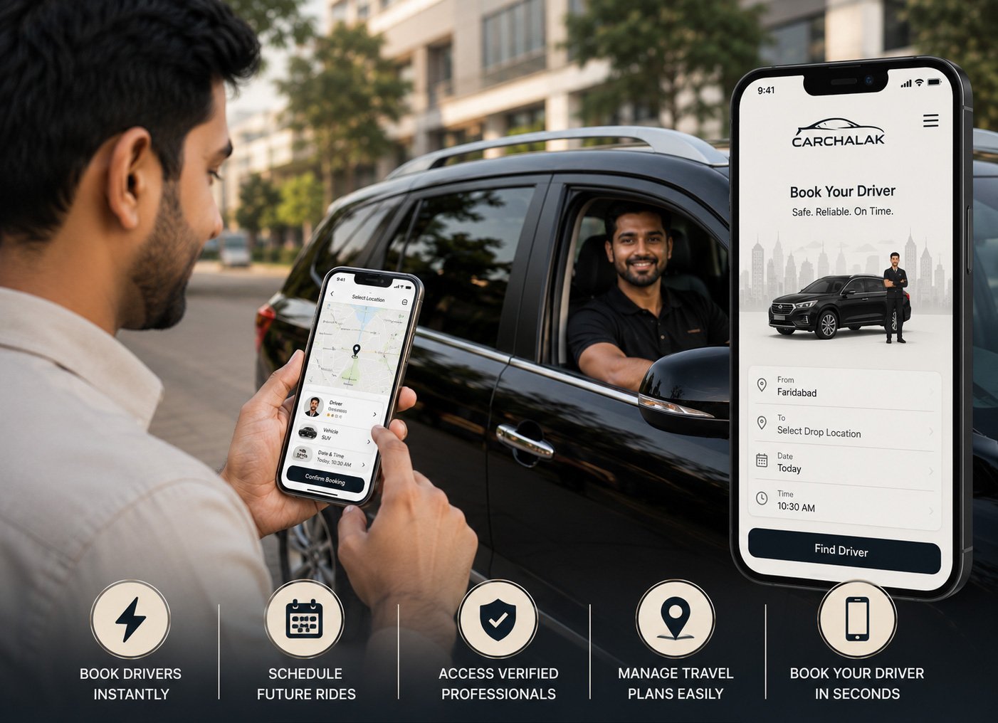 Why More People Hire Car Drivers in Faridabad