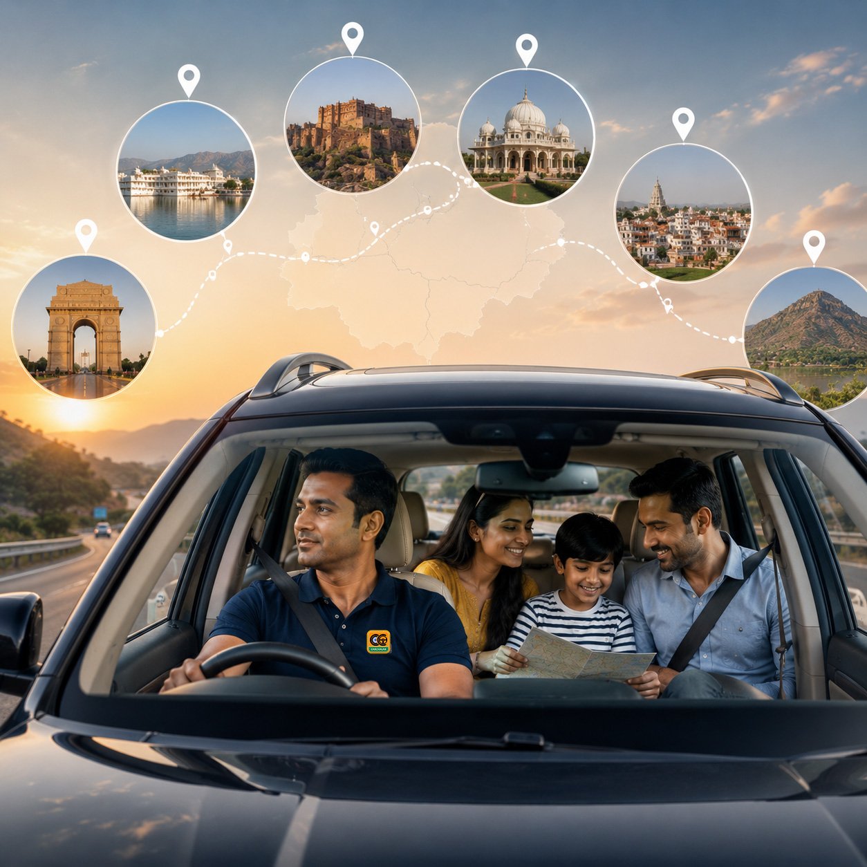 Outstation Driver Service from Jaipur