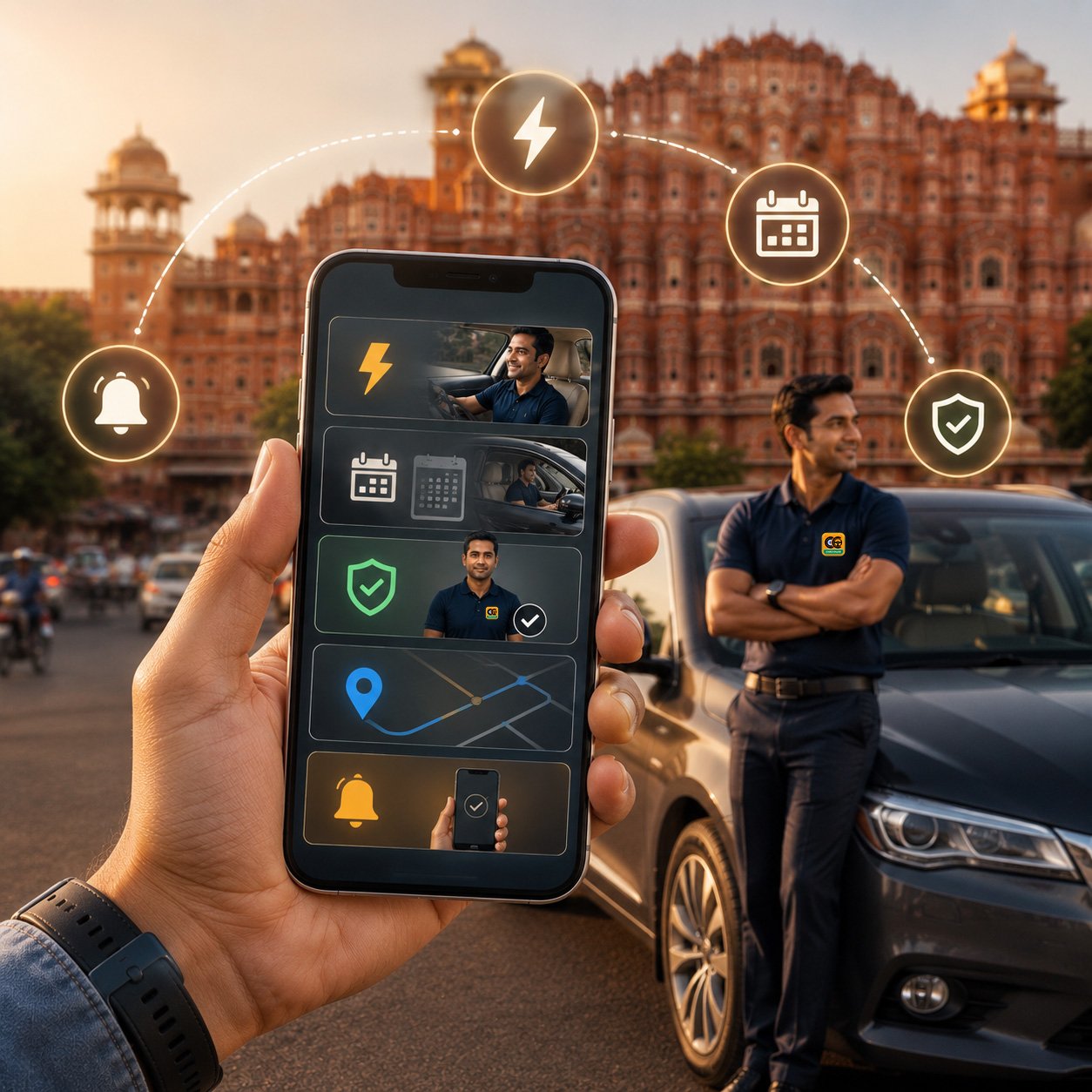 CarChalak Driver Hire App in Jaipur
