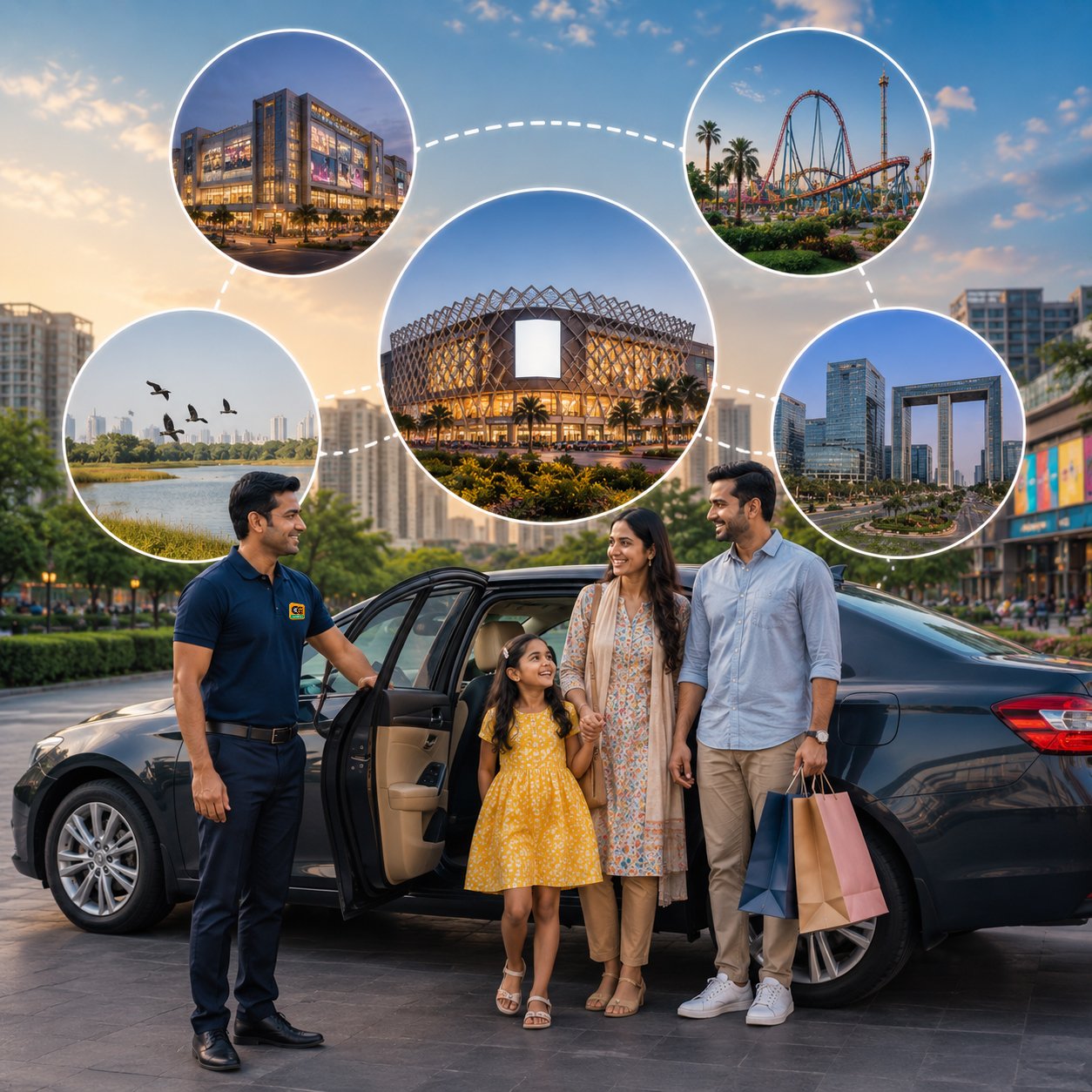 Explore Noida with a Professional Driver
