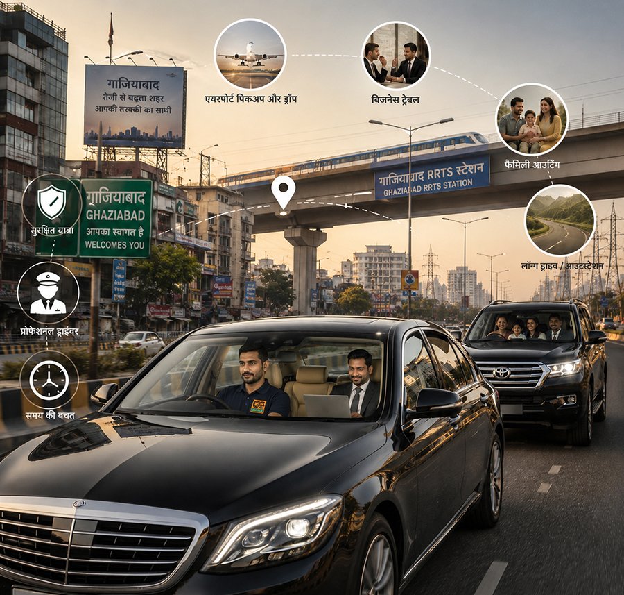 Why More People Hire Car Drivers in Ghaziabad