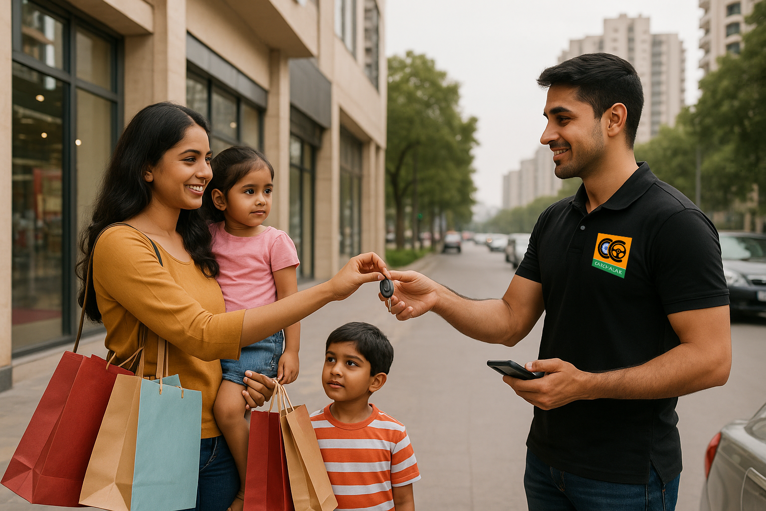 booked carchalak driver for shopping