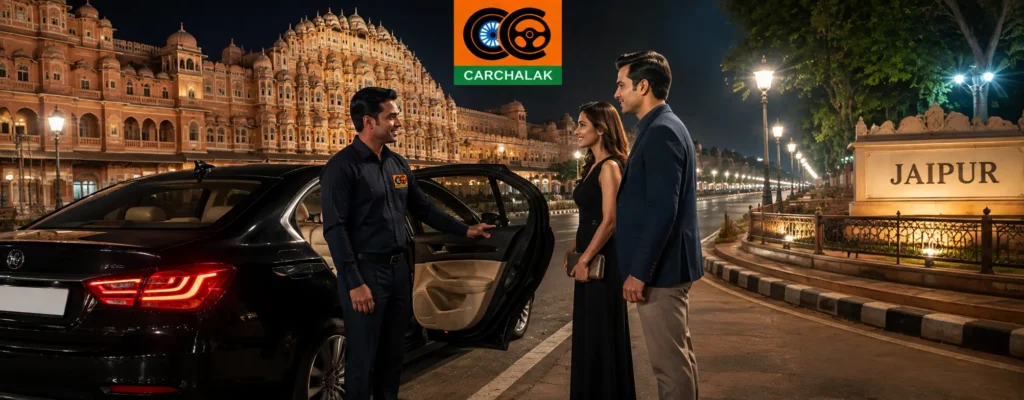 Night Driver in Jaipur