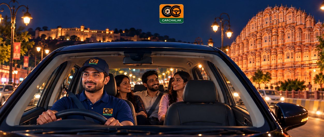 Night Driver in Jaipur